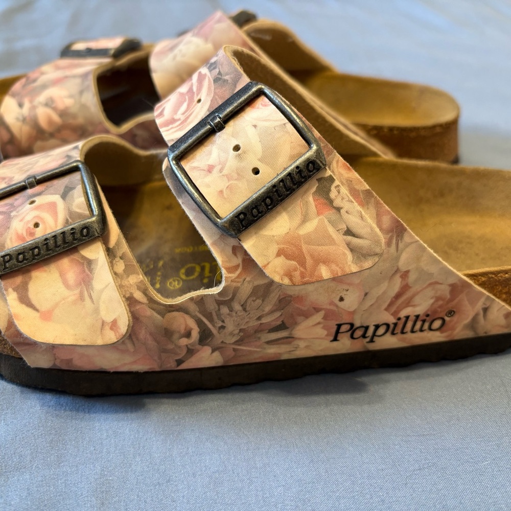 Birkenstock Papillo Pink Floral Buckle Sandals